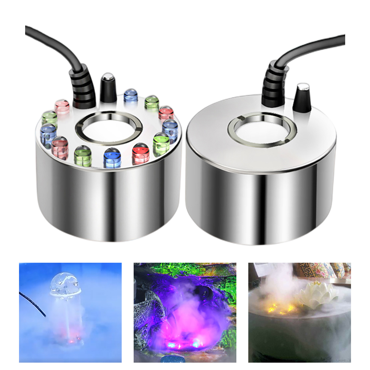 Terrarium Fogger Ultrasonic - เครื่องทำเครื่องอัลตร้าโซนิคพ่นหมอก110V 220V เครื่องสร้างความชื้นในตู้ปลาเครื่องพ่นละอองน้ำน้ำพุไฮโดรโปนิกส์