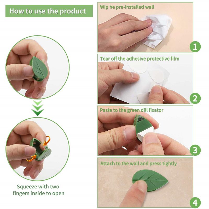 10/30/50 ชิ้น คลิปยึดต้นไม้ปีน - Vine Climbing Plastic บทวิจารณ์และราคา